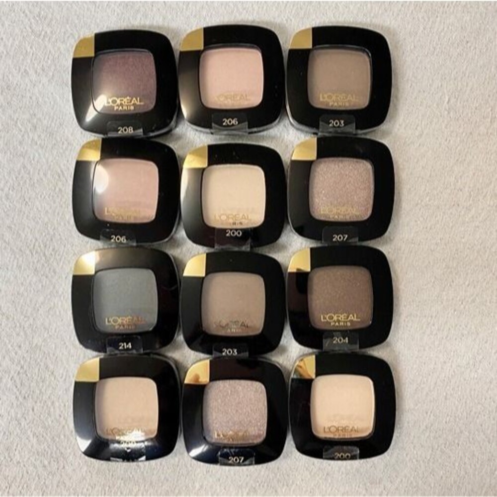 Brand New Sealed Lot Of 12 L'Oreal Paris Colour Riche Eyeshadows 3.5g/0.12 oz